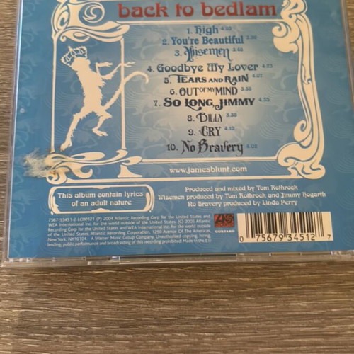 Back to Bedlam James Blunt CD used, pop