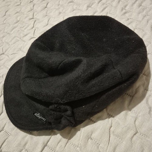 Winter black hat used, size 54