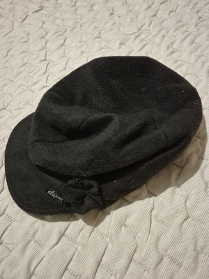 Winter black hat used, size 54