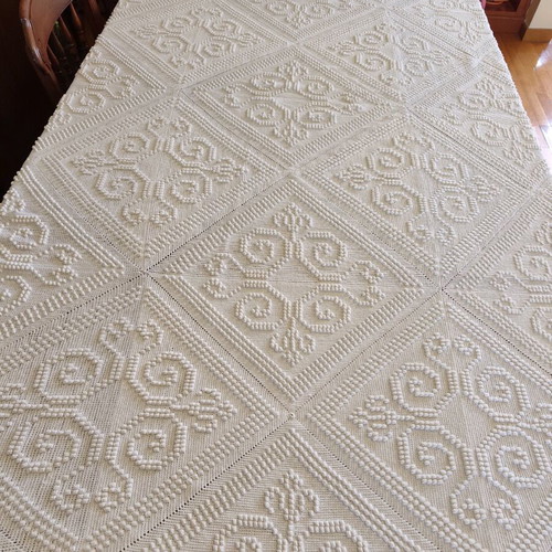 Handmade throw used 130 x 190
