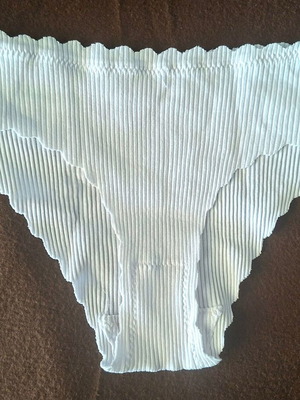 Rib βρακάκι λευκό καινούριο, βαμβακερό, size Small / Medium
