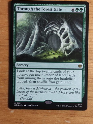 Through the Forest Gate Magic the Gathering card new