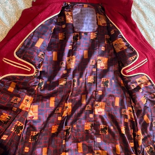 St Martins fuchsia coat like new, size S
