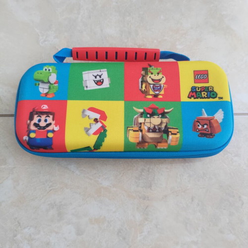 Nintendo Switch carrying case with LEGO Mario theme, new