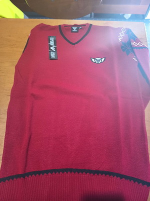 Emporio Armani sweater new, red, size L-XL