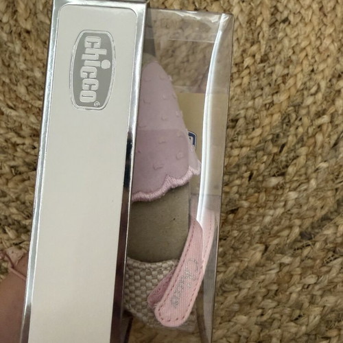 Chicco Baby Shoes Size 19 Pink with Soft Fabric Sole