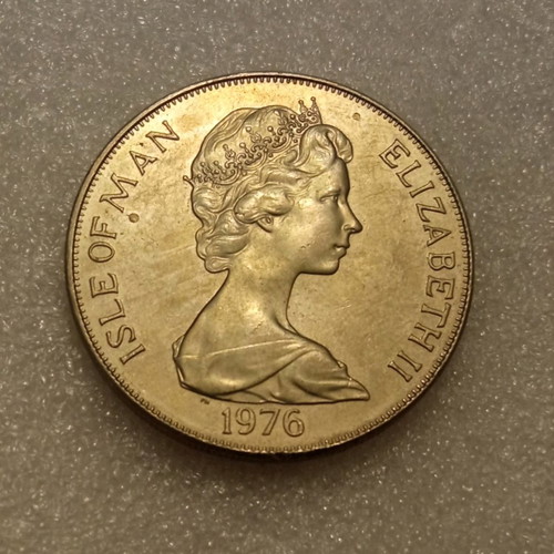 Isle of Man commemorative coin 1 Crown 1976 excellent
