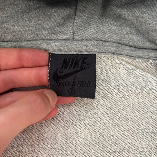 Nike special edition sports hoodie large, like new, gray and white