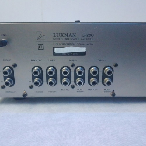 inquire about availability 80s Vintage LUXMAN L200 | Quality HiFi Amplifier | 80s' Made in Japan |