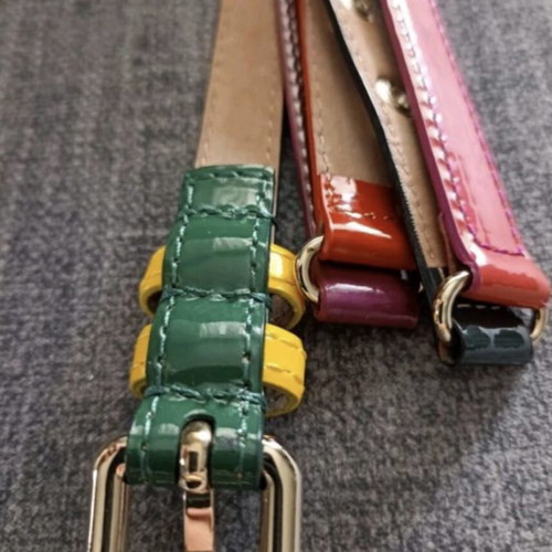 DOLCE & CABBANA - leather multicolored belt - 90cm