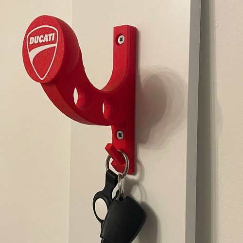 3D Printed Helmet Holder and Wall Key Rack New, Custom Design