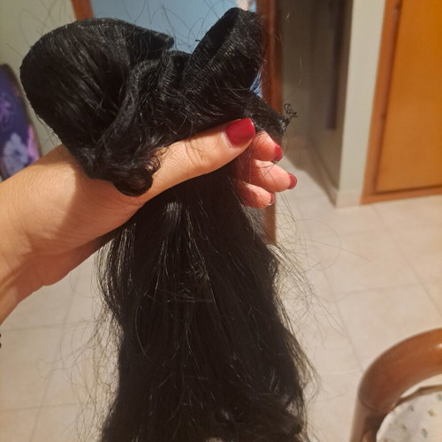 She Italian natural black hair extensions, 4 pieces, various lengths