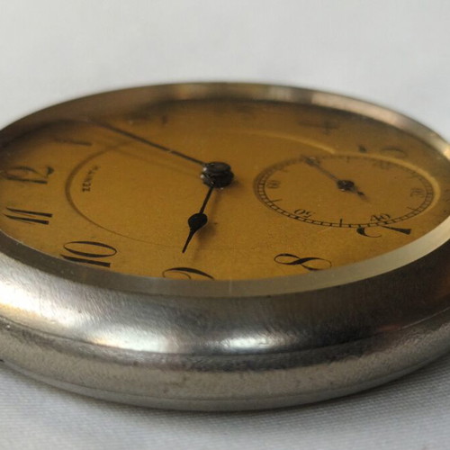 Zenith collectible pocket watch refurbished, Grand Prix 1900 with 15 rubies