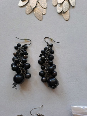 Faux bijoux earrings used, pack of 7 pairs