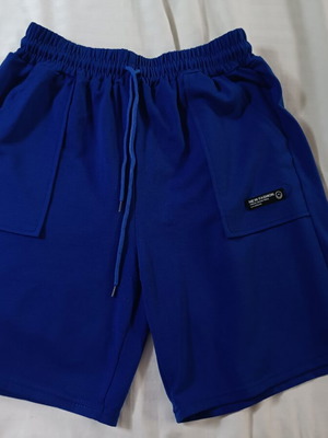 Women's athletic cargo bermuda shorts like new, blue
