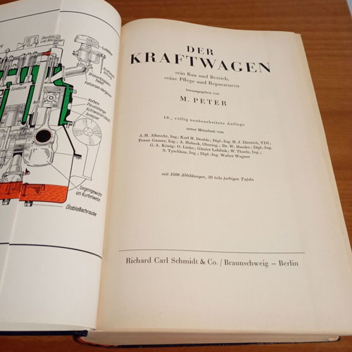 Book Der Kraftwagen for car repair like new in German
