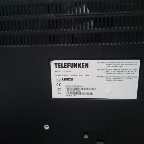 Telefunken 26" TV used with Edision decoder