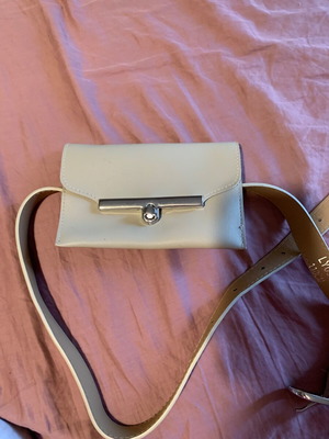 Belt bag like new, beige and gray