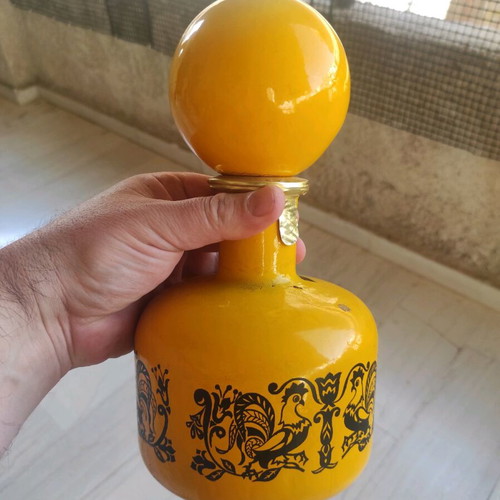 Rare Italian liqueur Lacrima Christi Beccaro Bottiglia sealed 1950 new