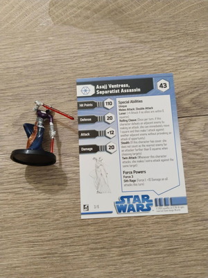 Миниатюра Star Wars Miniatures Game Asajj Vantress нова