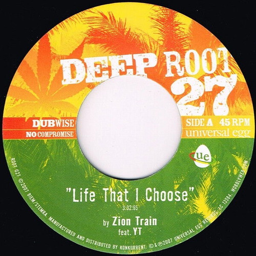 Zion Train Feat. YT Life That I Choose record used, reggae