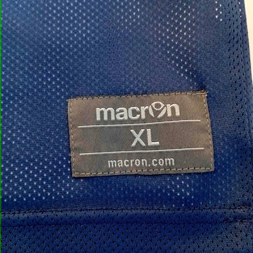 Macron sleeveless sports jersey used, blue, sizes XL XXL