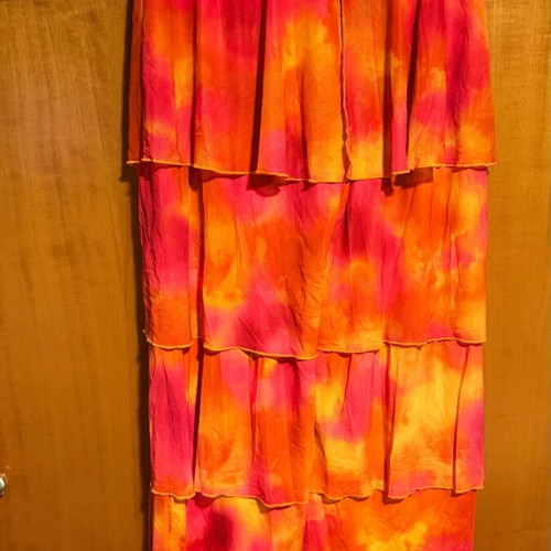 Summer set with pants and top multicolored new, size Small