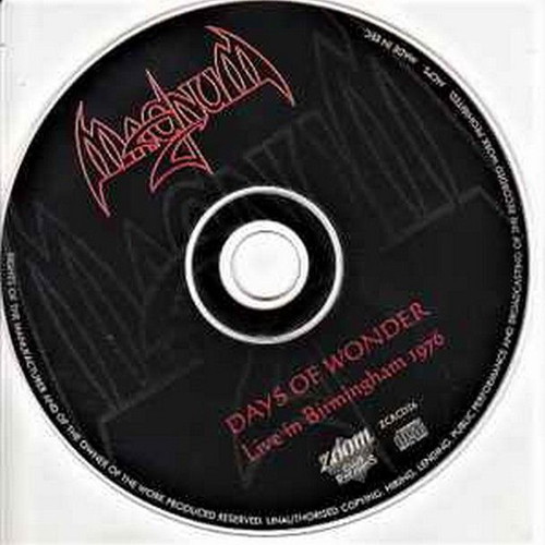 Magnum Days Of Wonder CD like new