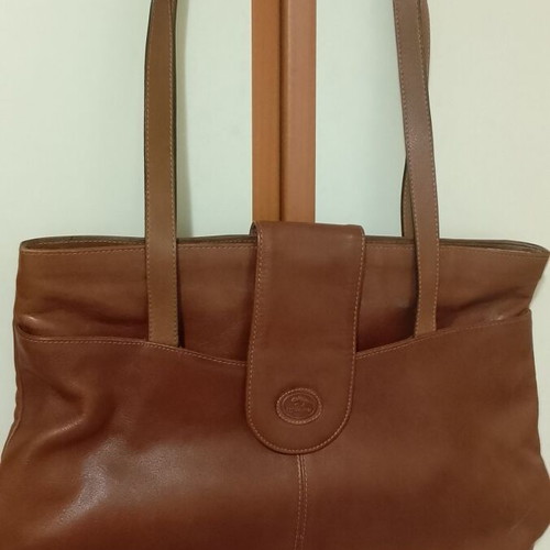Iguana shoulder bag leather brown like new