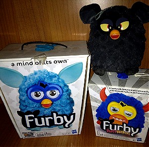 2012/2013 Furby 3.0 Teal-Blue + Party rockers Scoffby + Quiron plush Black Magic πακέτο - ΑΨΟΓΑ!
