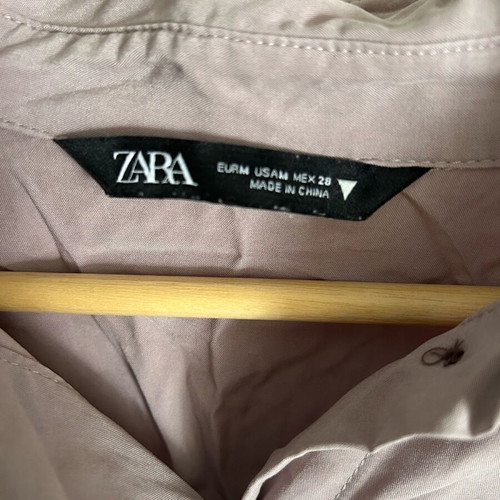 Zara shirt like new, very loose fit, soft pink, size M