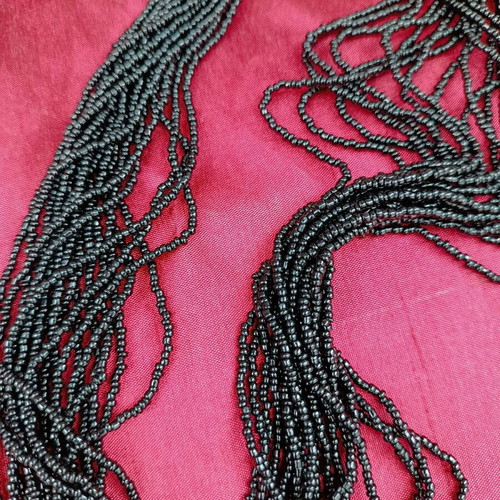 Necklace like new made of black beads