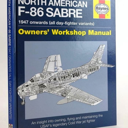 North American Sabre F-86 Manual like new, English