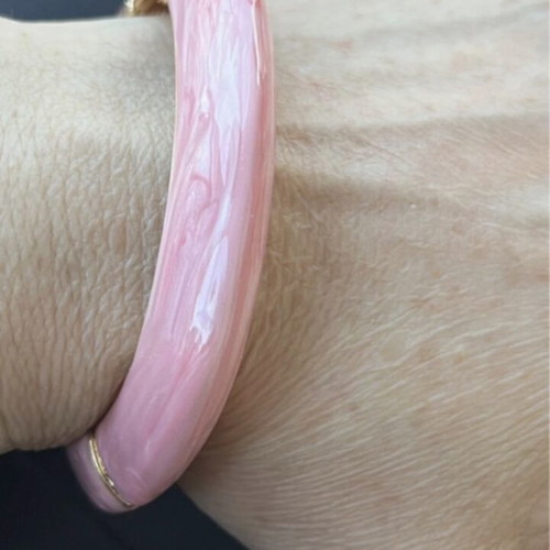 Bracelet Χειροπεδα new with pink enamel