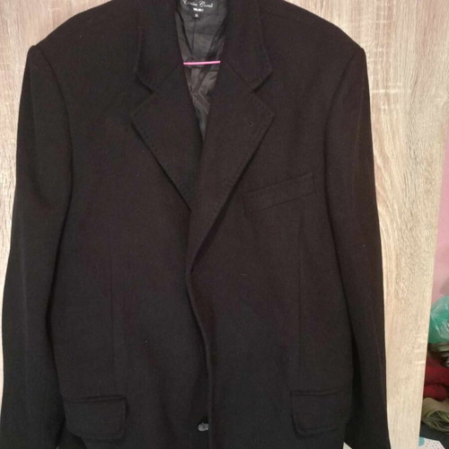Emilio Carali Men's Coat Black Like New Size 54
