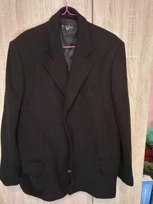 Emilio Carali Men's Coat Black Like New Size 54