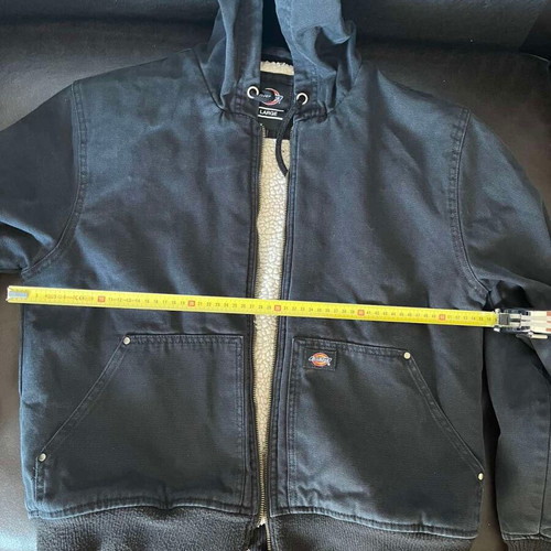 Dickies Sherpa Duck Canvas Hooded Jacket used, black, vintage