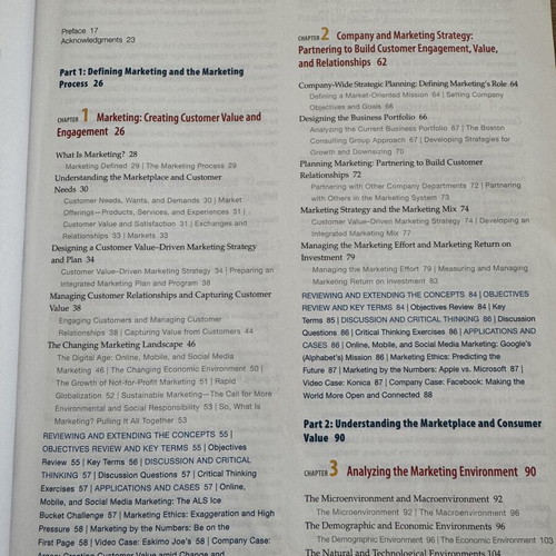 Principles of Marketing 17th Global Edition book used