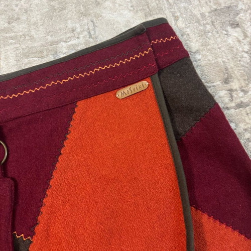 Vintage Moshiki wool patchwork skirt like new, size M