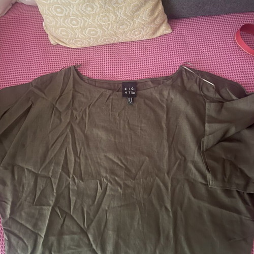 Linen blouse Access green, like new, women's size L