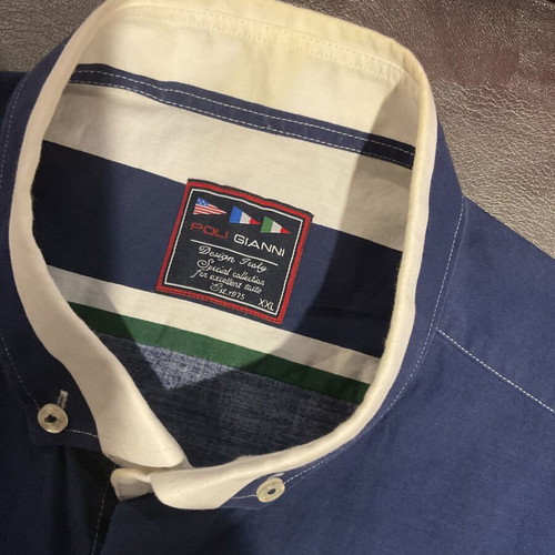 Poli Gianni men's dress shirt XXL like new, colorful cotton