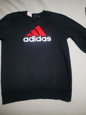 Adidas Essentials French Terry Big Logo Sweatshirt, детски L, черен