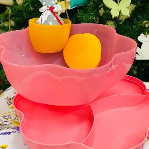 Tupperware Chip & Dip Party pink color new
