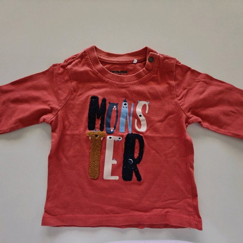 Orchestra baby shirt “MONSTER” used, 12 months (74 cm)