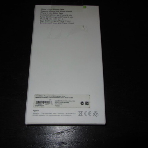 GENUINE APPLE IPHONE 12 MINI SILICONE CASE WHITE BRAND NEW SEALED