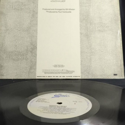 Johnny Logan Hold Me Now vinyl used, tape on cover