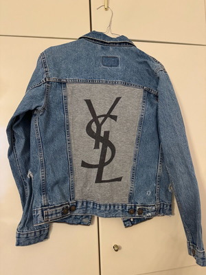 Levi’s jean jacket with Saint Laurent logo