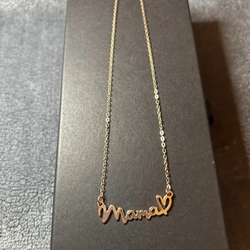 Mama pendant new, gold color, stainless steel
