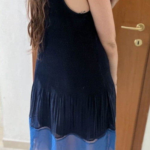 H&M airy dress, blue, XL