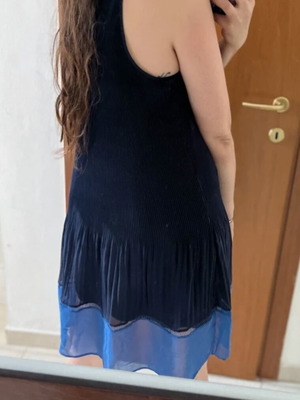 H&M airy dress, blue, XL